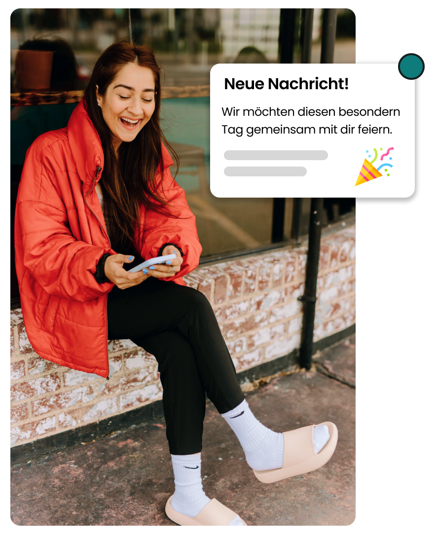 Push-Nachricht mit Geburtstagsaktion in der Goody App
